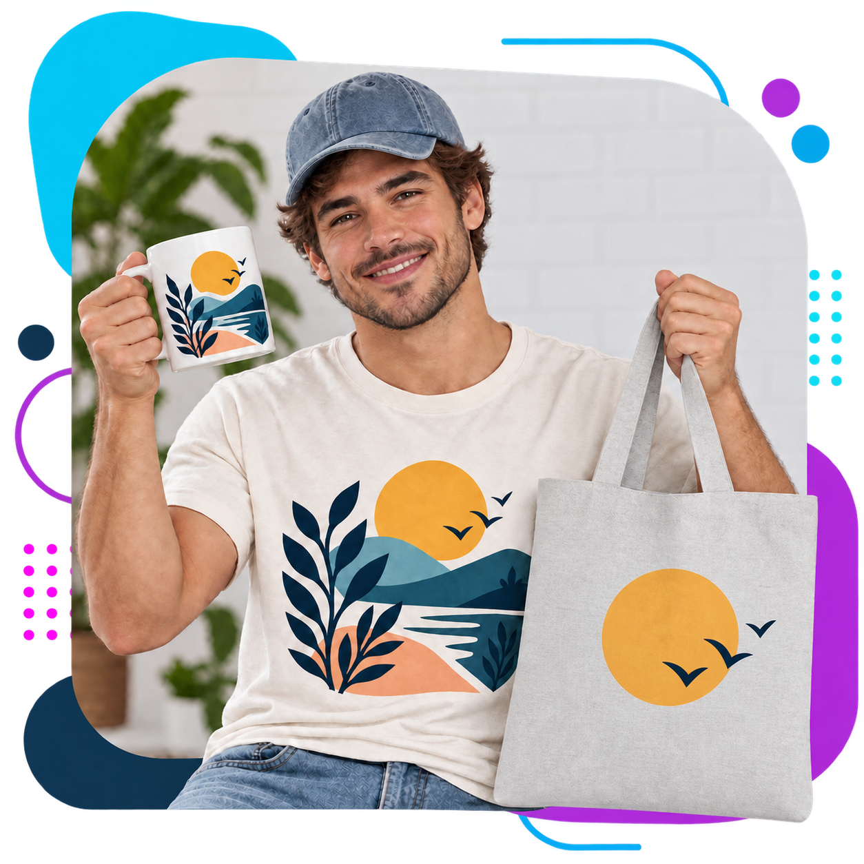 Etsy print on demand UK — organic garments printed by Live Ink