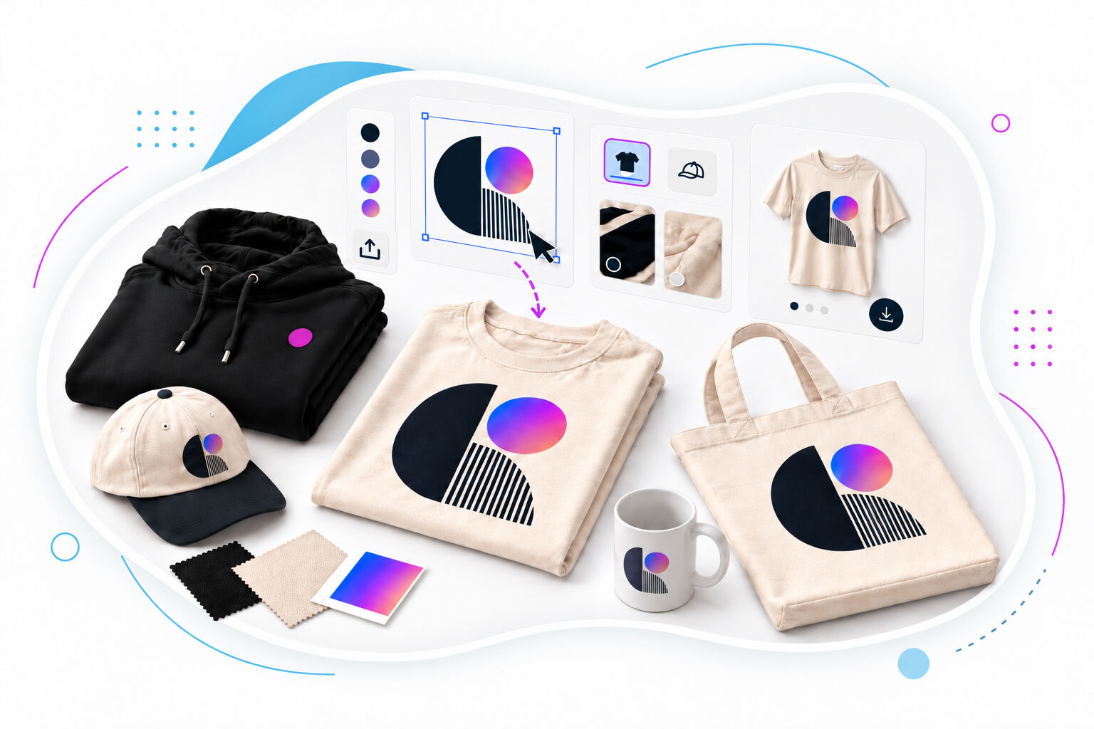 Print on demand products UK - custom t-shirts, hoodies and merch