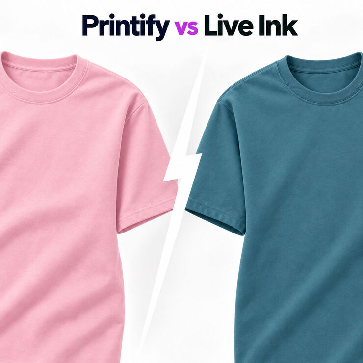 Printify vs Live Ink for Print On Demand UK