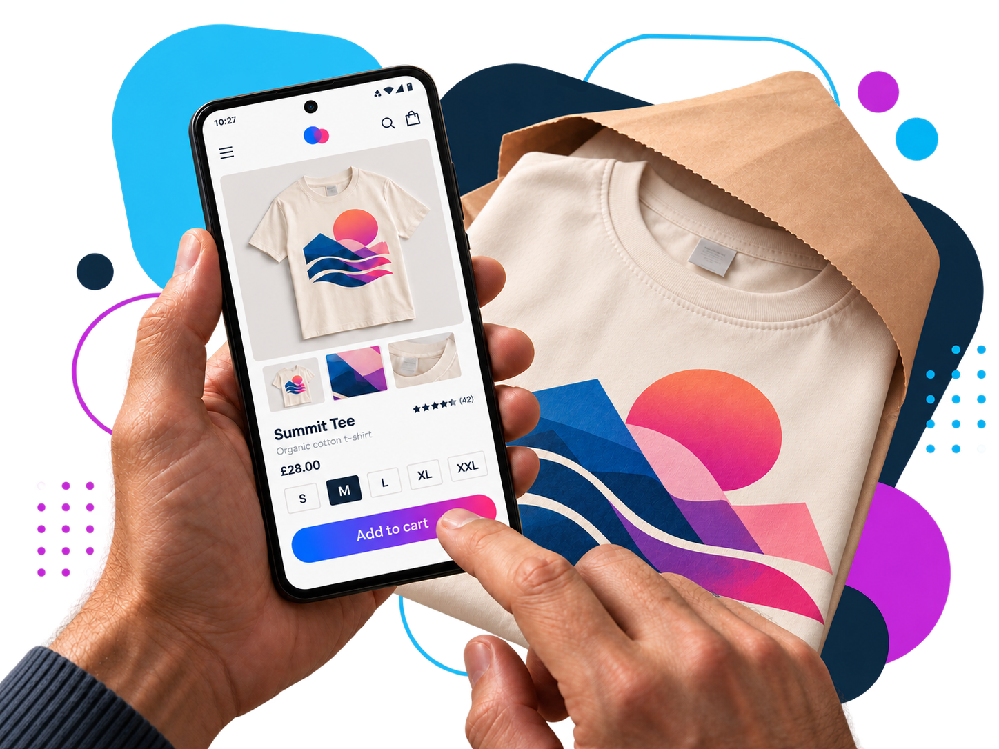 Shopify store connected to print on demand fulfilment
