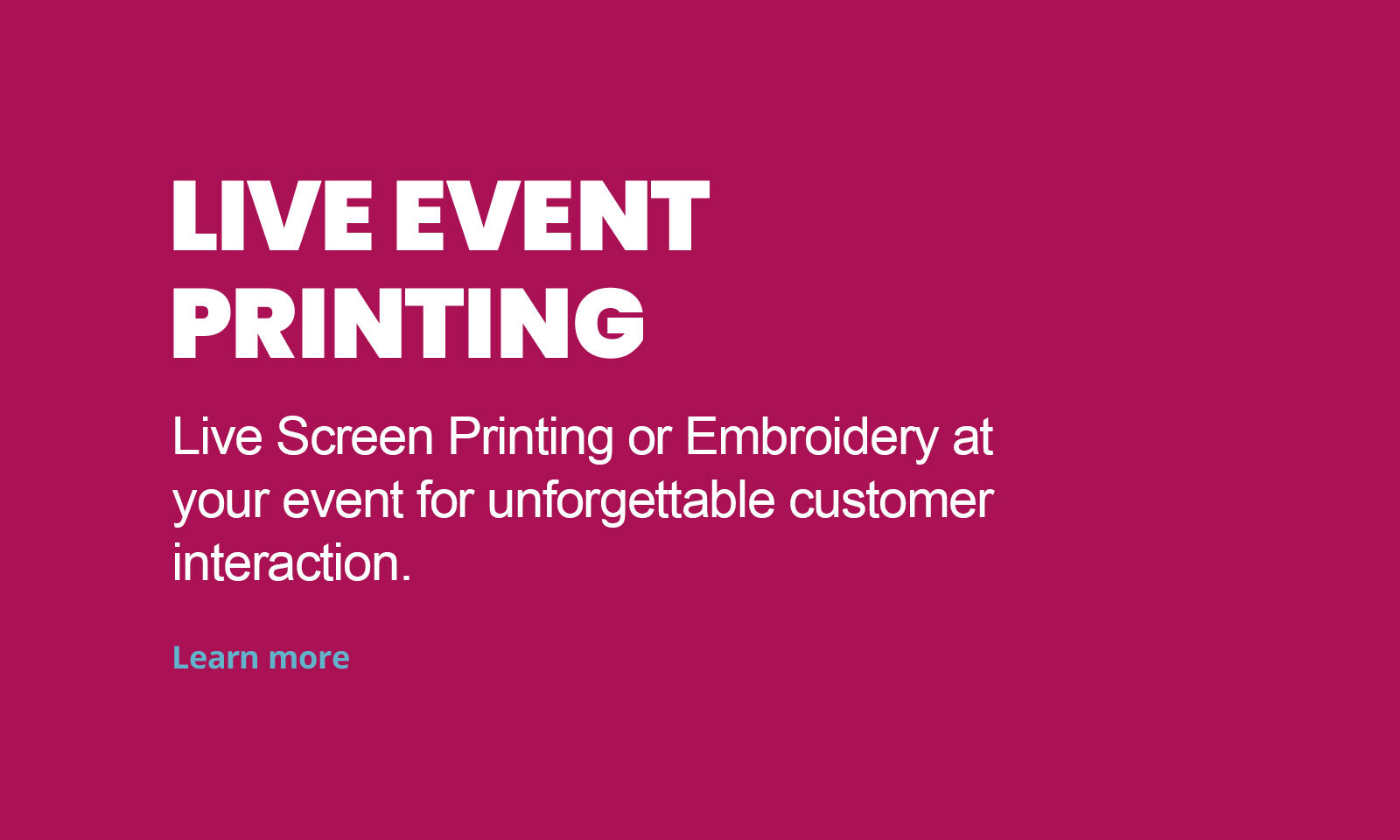 Live Event Printing