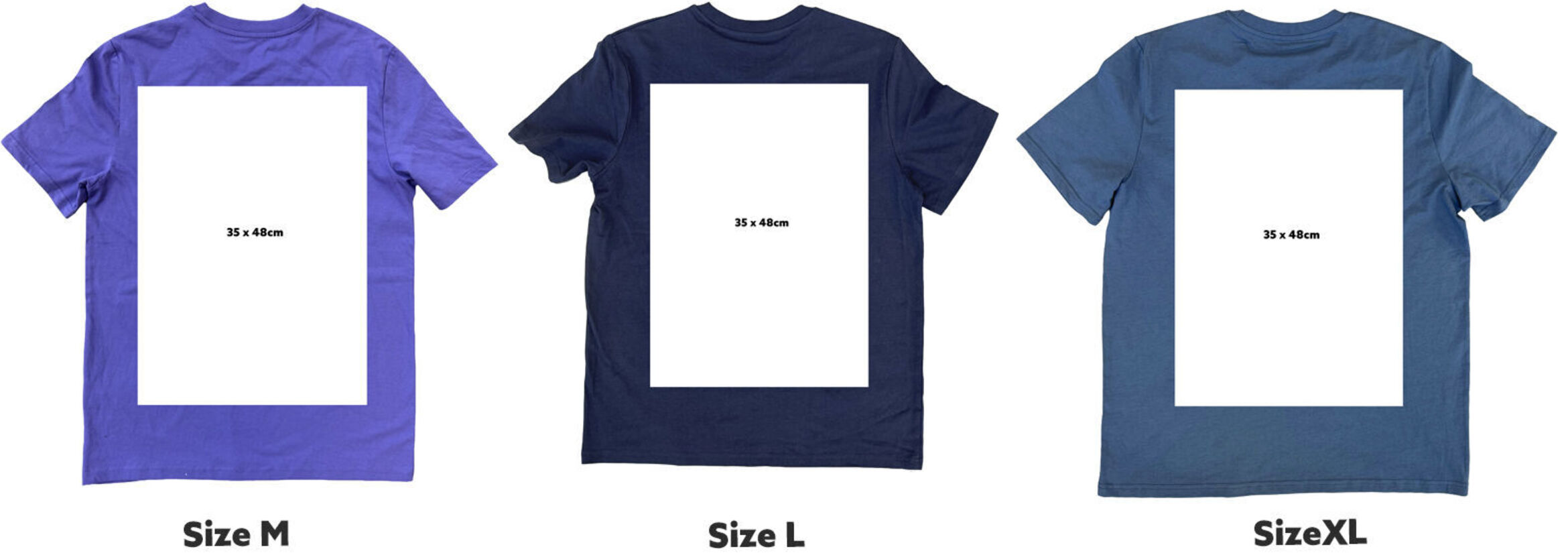 t-shirt print size back oversize