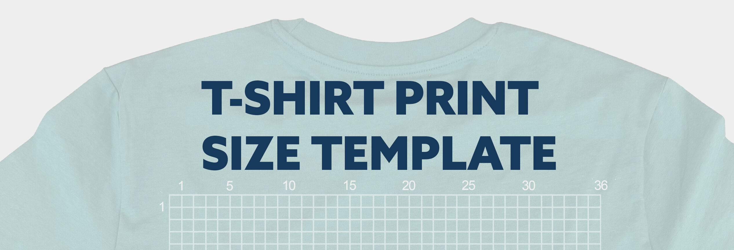 T-shirt print size template stanley stella