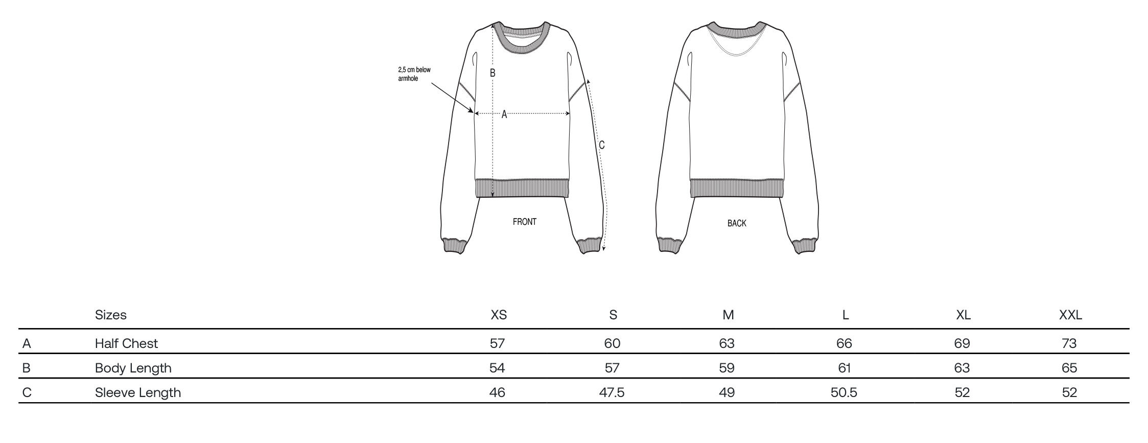 ALMA SIZE GUIDE