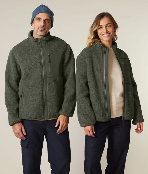 Stanley/Stella Brooker The unisex relaxed fit sherpa jacket