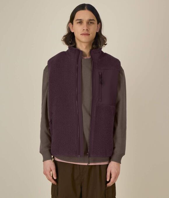 Stanley/Stella Liner The unisex sleeveless sherpa jacket