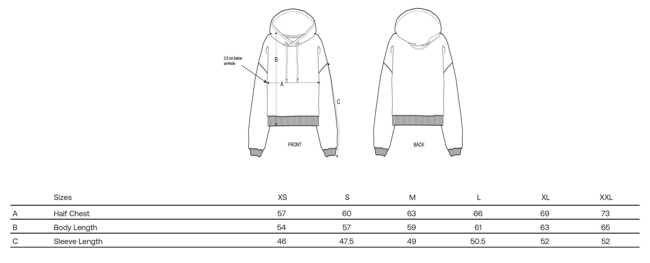 NORA SIZE GUIDE