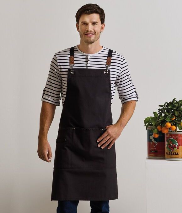 Premier PR182 Clip ‘n’ Clasp cross-back bib apron